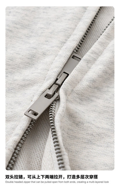 ZODF Trendy 2025 Heavy Weight 445gsm Zipper Hoodies For Man Unisex Casual Zip-up Hooded SweatShirts Coats HY1102