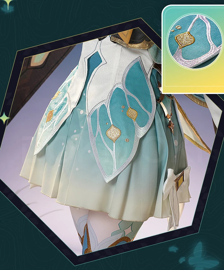 IN STOCK Firefly Cosplay Costume Game Honkai: Star Rail DokiDoki-SR HSR Female Cute Costume Outlet Firefly Cosplay Wig Halloween