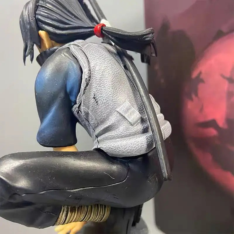 2026 Anime Naruto Anbu Uchiha Itachi Tsukuyomi Sharingan Squatting In·Stock Figure Pvc Model Decoration Collection Toy Gift Ship