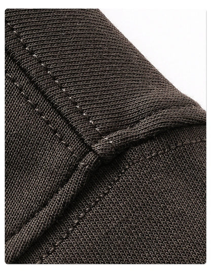 ZODF Trendy Autumn Full Sleeve 245gsm T-Shirts For Men Unisex Loose Solid Quick Dry Antibacterial T Shirt Brand Tees HY1162