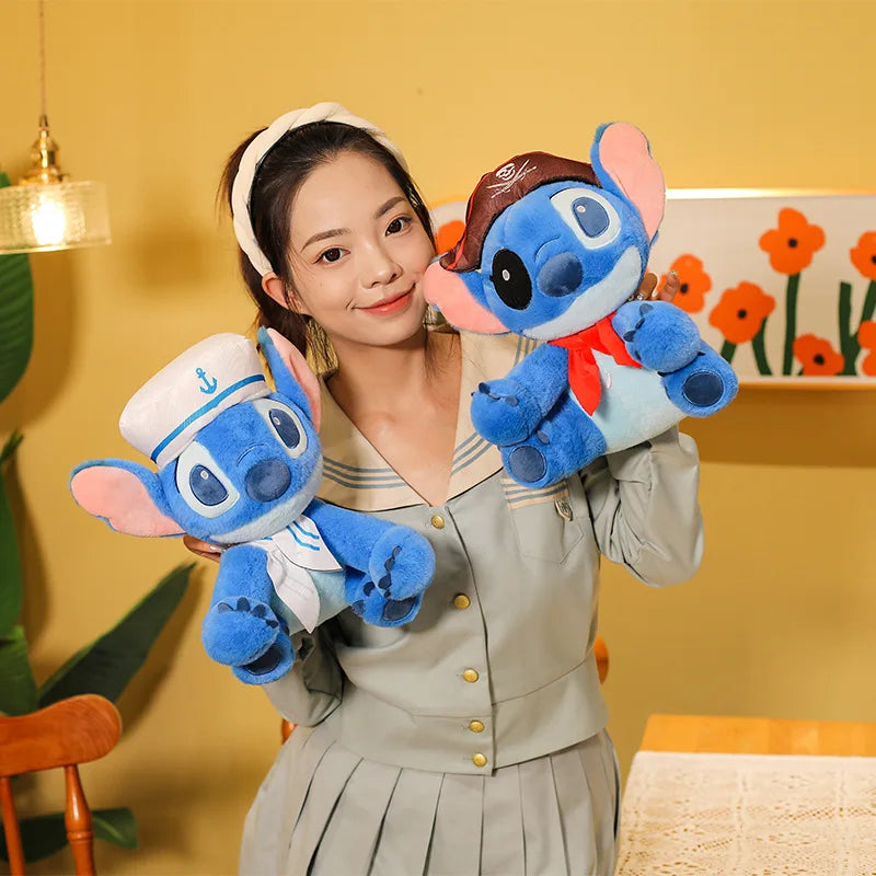 30/60cm Lilo and Stitch Disney Plush Toys Cartoon Anime Stuffed Kawaii Pirate Soft Stich Doll Plushie Kids Birthday Gifts Xmas