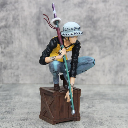 21cm/8.2inch One Piece Character Trafalgar D. Water Law PVC Action Figure Model Statue Collection Decoration Toys Gift