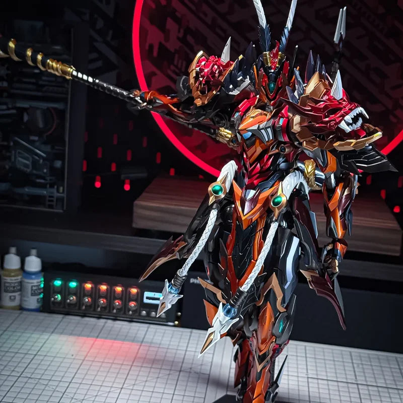 MOTOR NUCLEAR MNQ-XH08 Monkey King Sun WuKong Series ABS Alloy Skeleton Action Figure Fully Poseable Assembly Model Toy Boy Gift