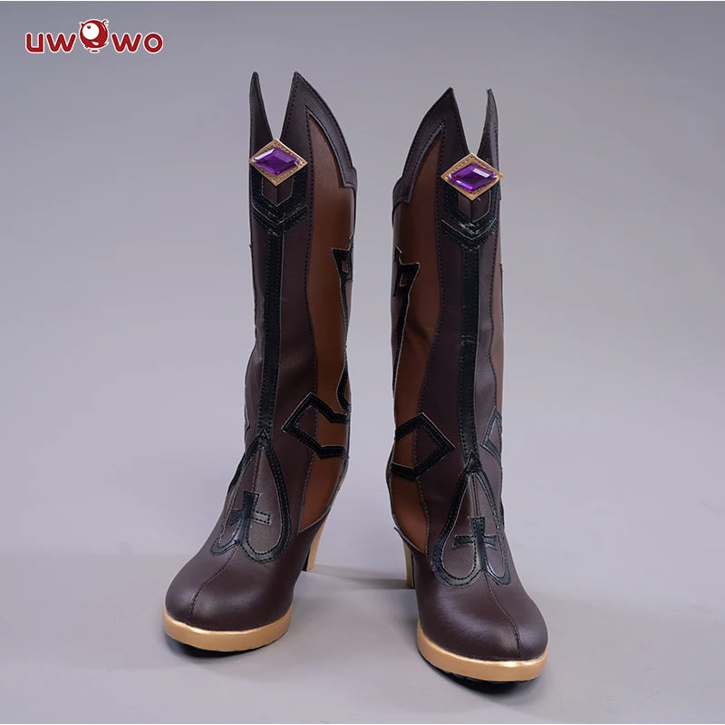 UWOWO Game Genshin Impact Fischl Cosplay Shoes Cosplay Boots Prinzessin der Verurteilung Costume Accessories Foots