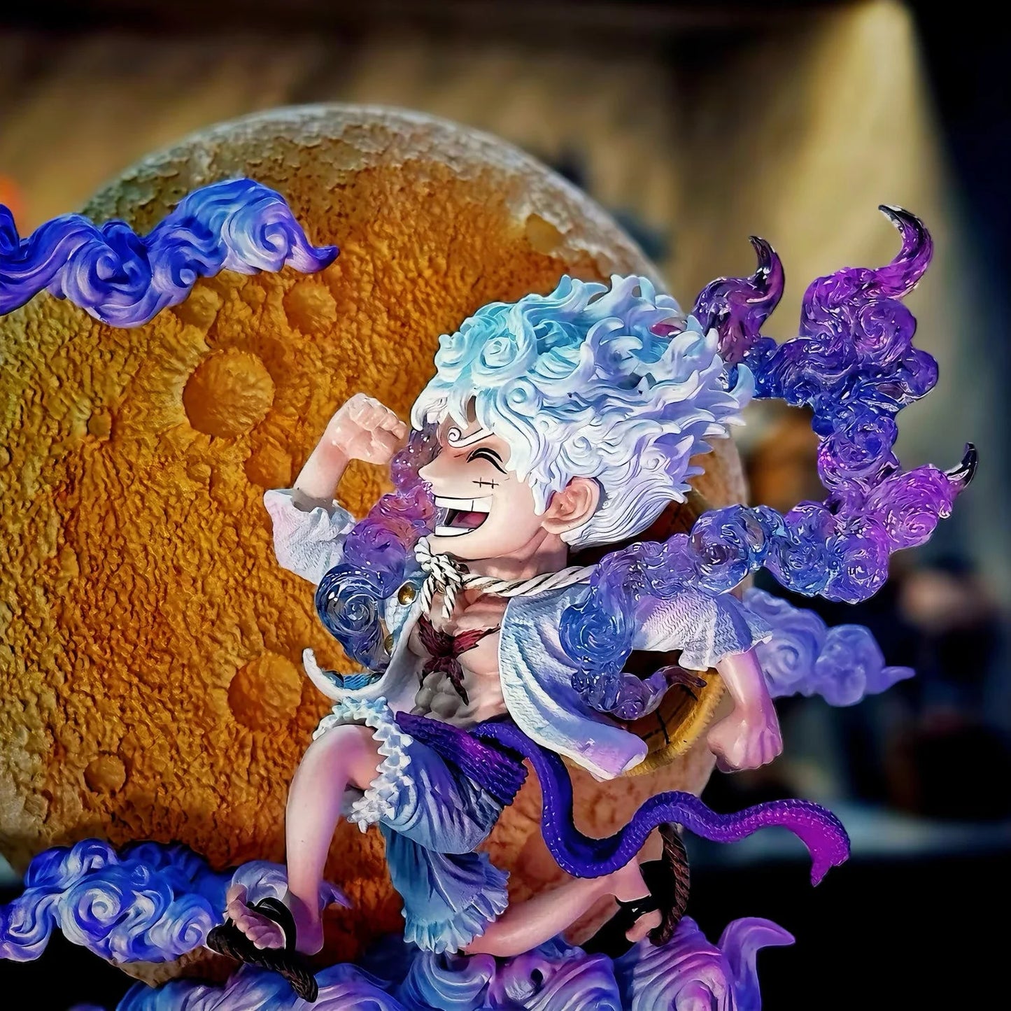 14cm One Piece Luffy Anime Figure Moon Nika Luffy Action Figurine PVC Statue Models Collection Desk Decoration Toys Gift Doll