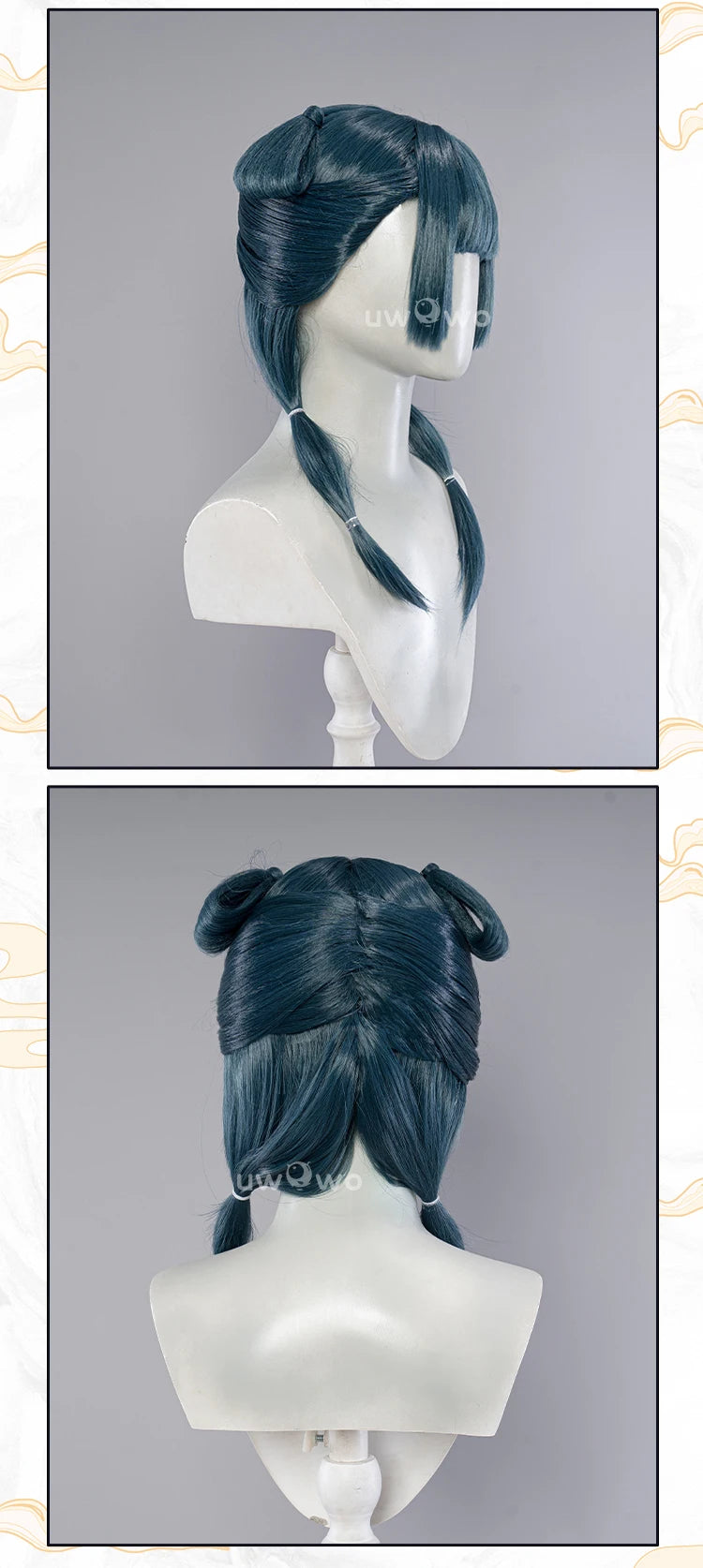 IN STOCK UWOWO Anime Thee Apothecaryy Diariess Maomao Garden Party Hanfuu Cosplay Wig Long Green Hair