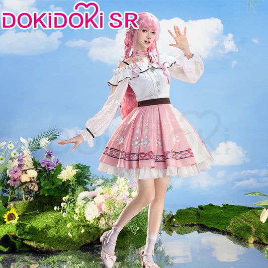 IN STOCK Nikki Cosplay Costume Game Infinity Nikki DokiDoki-SR Women Cute Pink Dress Nikki Snow Dress Cosplay Lolita Halloween