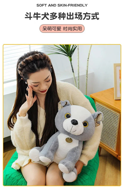 New 3 Colors 20-35cm Bulldog Plush Stuffed Puppy Doll Cute Puppy Plush Kawaii Animal Toy Children's Birthday Gift Doll Kids To