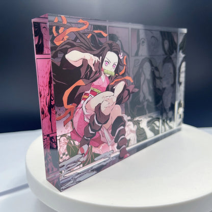 New Demon Slayer Creative High-value Bar Chi Tokitou Muichirou Acrylic Brick Computer Desktop Ornaments Anime Peripheral Gifts
