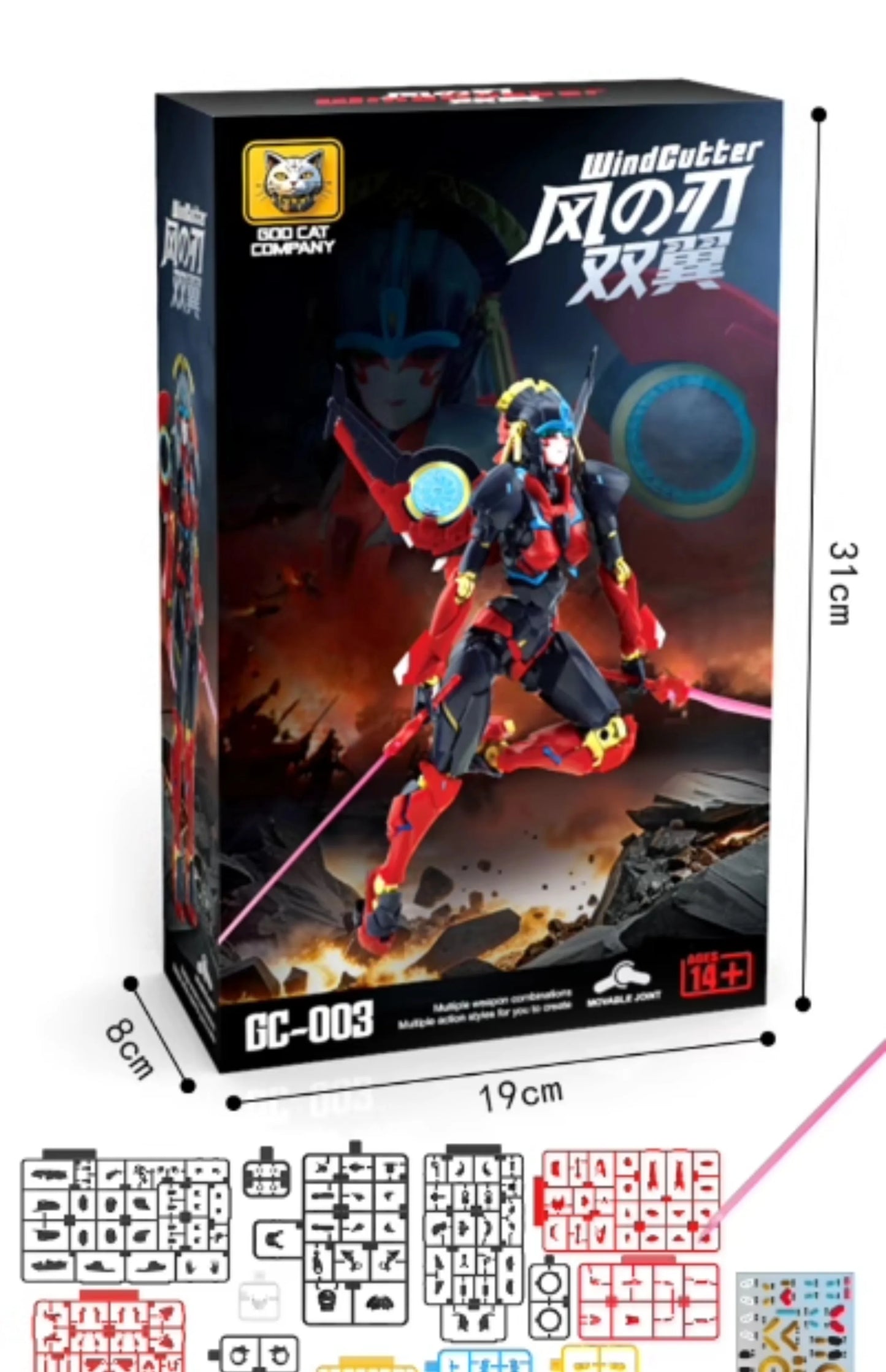 In Stock M Breed Arcee Assembly Model Kit Aicy Transformation Robot Action Figures M66337 KO Riobot Robot Boys Gifts