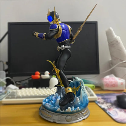 38cm Masked Rider Kuuga Rising Dragon Form Anime Figure Kamen Rider Figurine Collection Statue Model Ornament Room Desk Toy Gift