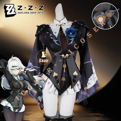 Zenless Zone Zero Yixuan Cosplay Costume Wig Trails of Ink Uniform New Skin Yunkui Summit Halloween Party for Women Girls iCoser