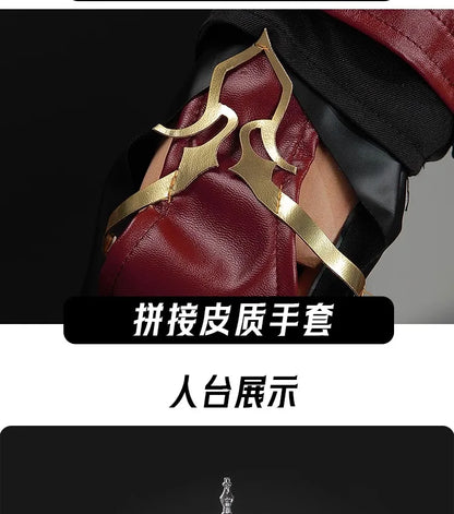 iCoser Love and Deepspace Xavier Cosplay Costume Black Hunter Uniform Shimmering Moonlight Halloween Party Women Men Carnival