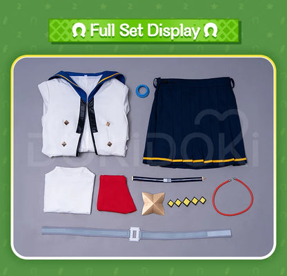 Oguri Cap Cosplay Costume Game【XS-2XL】DokiDoki-R Women Cute Performance Costume Oguri Cap White Cosplay Suits Plus Size