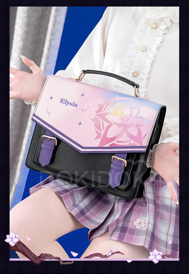 Sunday Elysia Doujin Bag Game Honkai Star Rail DokiDoki Sunday Cosplay Props School Bag HSR Itabag Halloween