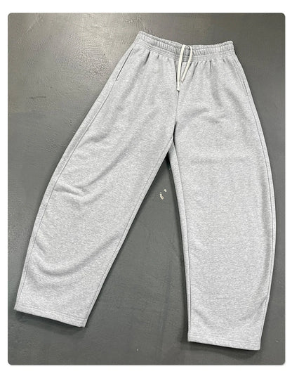ZODF 2025 Winter 430gsm Unisex Fleece Straight Sweatpants Thick Warm Casual Oversized Trousers HY1170