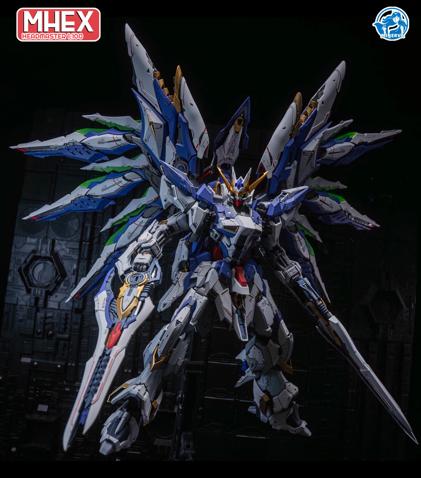 Minerva Hobby LINGXUZI Head Carving Replace Head For MG Barbatos Sky Defender Assembly Model Kit Toy GK Model Accessory Gift