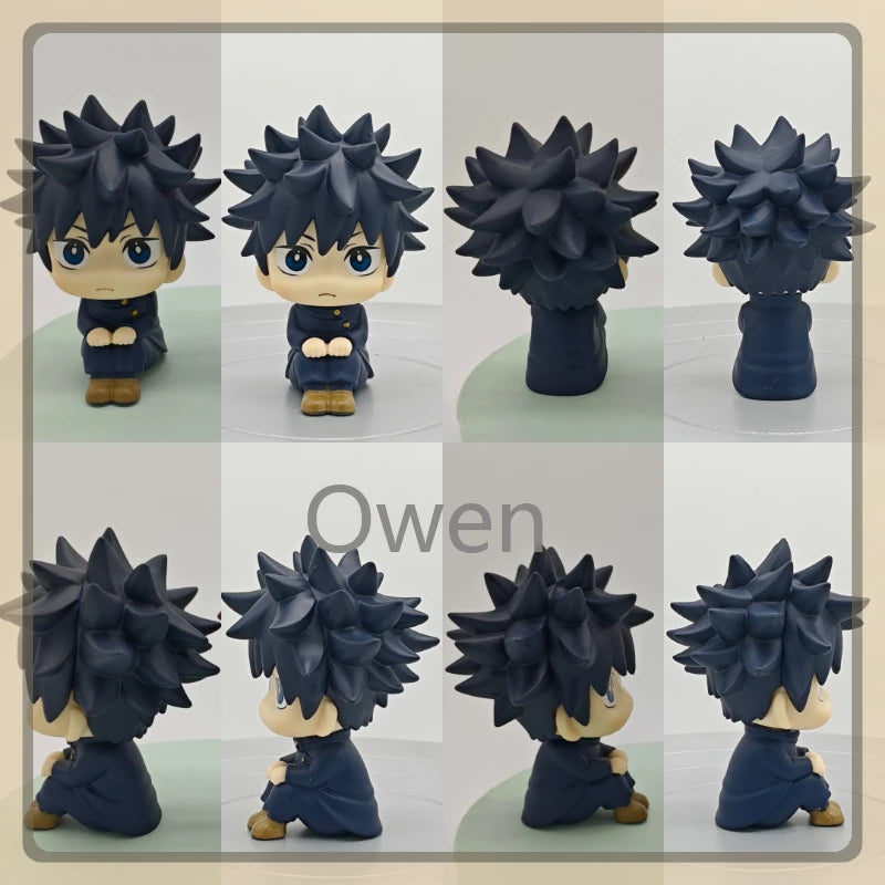 Popular Big Head Cute Anime Jujutsu Posture Figurine Naruto Shippuden Action Figures PVC Q Version Collection Model Toys Gifts