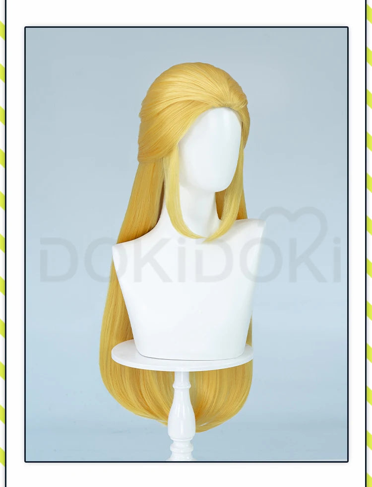 IN STOCK Princess Wig Game Cosplay DokiDoki Wig Women Cartoon Long Short Yellow Linkk Princess Cosplay Hair Free Cap Wig