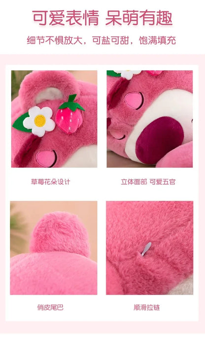 110cm Large Big Size Disney Lotso Kawayi Anime Plush Stuffed Doll Room Decorated with Lovely Pillow Children's Holiday Gifts