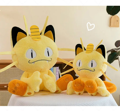 35/70cm Meowth Pokemon Plush Toys Large Anime Doll Cute Pillow Cartoon Giant Pokémon Plushie Stuffed Gift for Kids Christmas