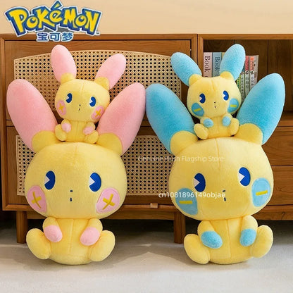 30/50/70cm Big Size Positive and Negative Pikachu Pokemo Anime Plush Stuffed Doll Room Decoration Plushies Pillow Holiday Gifts