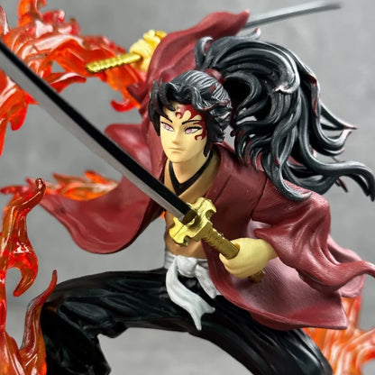 2025 Demon Slayer Anime Figures Tsugikuni Yoriichi Action Figure With Light Pvc Statue Figurine Model Doll Toys Christmas Gifts