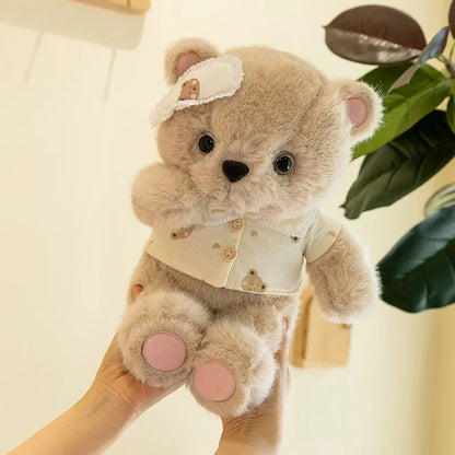 New Cute Good Night Bear Plush Toys Children's Soothing Dolls Indoor Ornaments Children's Sleeping Toy Children Birthday Gifts