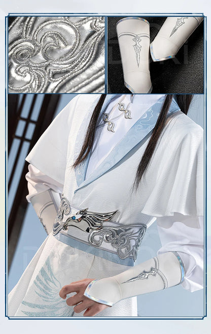 【Official】IN STOCK Lan Wangji Wei Wuxian Doujin Cosplay Costume Anime Dao Mo To Shi DokiDoki-SR Men Winter Halloween Costume