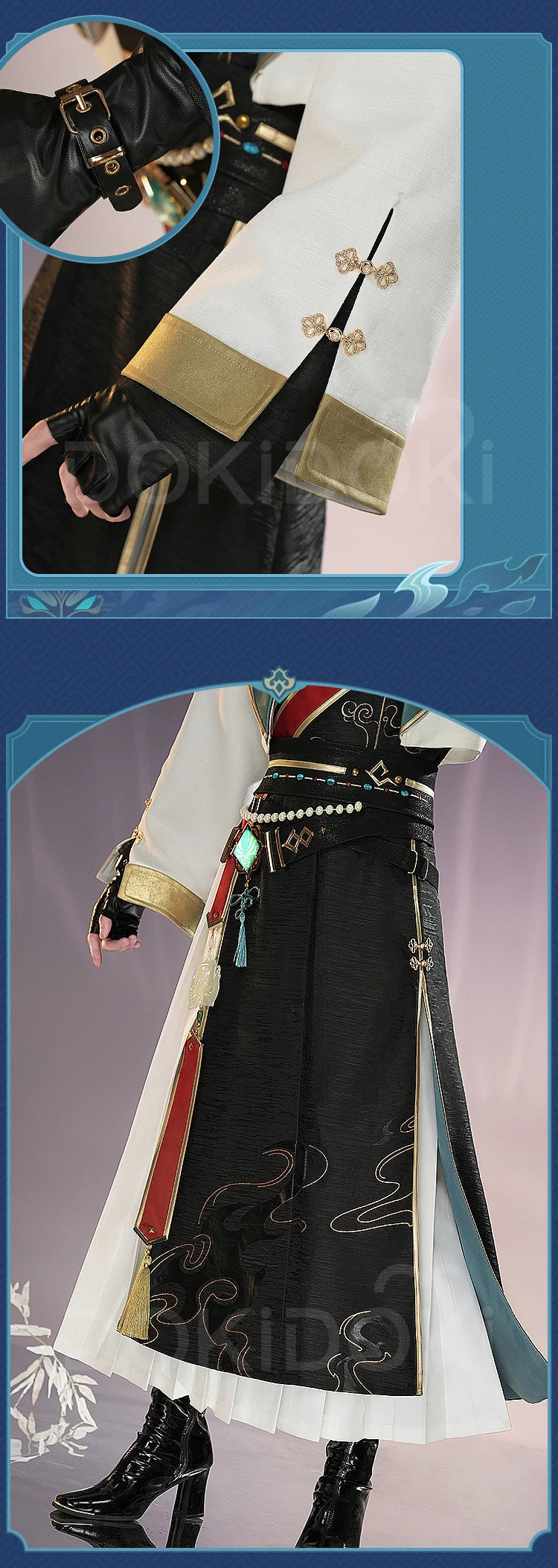 IN STOCK Xiao Doujin Cosplay Costume Game Genshin Impact Cosplay DokiDoki-SR Xiao Cosplay Men Chinese Style Doujin Costume