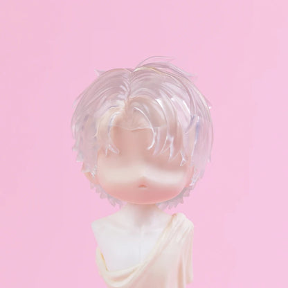 OB11 Transparent Parts Head Shell replacement Korean style Plastic Hair Transparent Replacement Doll Hair Head Mold For Obitsu11