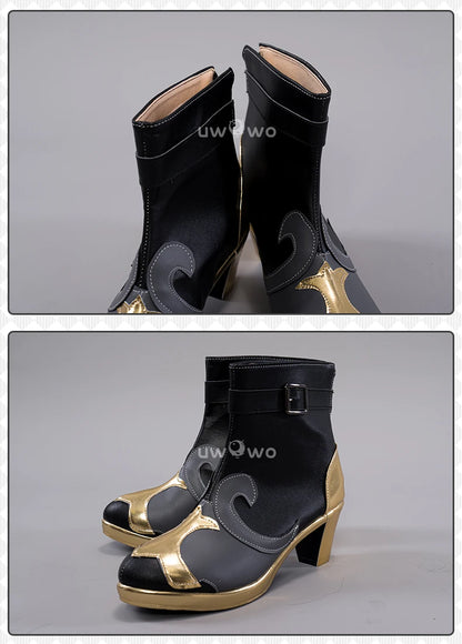 UWOWO Genshin Impact Hydro Fontaine Neuvillette Cosplay Shoes Boots