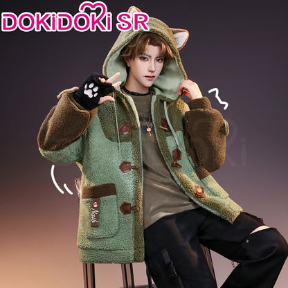 Naib Subedar Eli Clark Cosplay Costume Game Identity V DokiDoki-SR Men Daily Plush Warm Coat Naib Subedar Halloween Cosplay