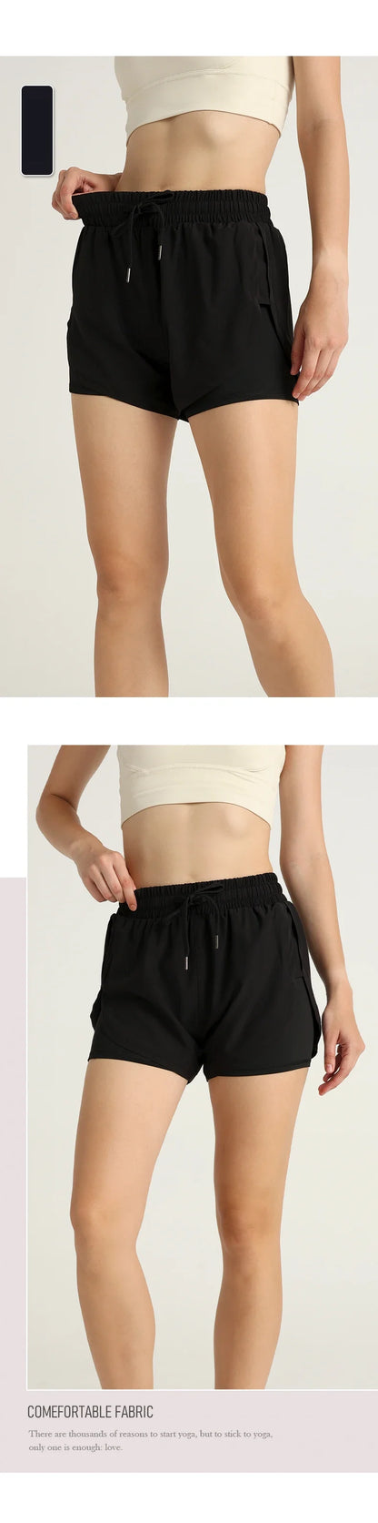 Codex Sports Women’s Lightweight High Waist Loose Yoga Shorts Quick Dry Breathable Athletic Running Outdoor