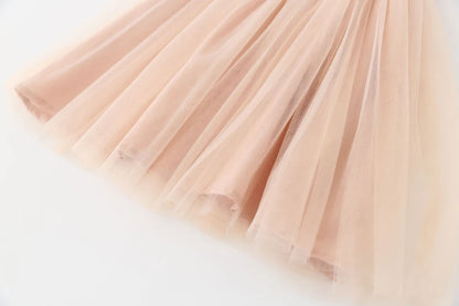 Girl Clothes 2024 Summer Princess Dresses Orange Sleeveless Dress Korean Kids Dress Butterfly Party Holiday Dresses for Children