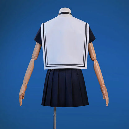 Wuthering Waves Chisa Cosplay Costume Wig Jacket Uniform Headwear Tattoo Sticker Socks Halloween Party for Women Girls Accessory