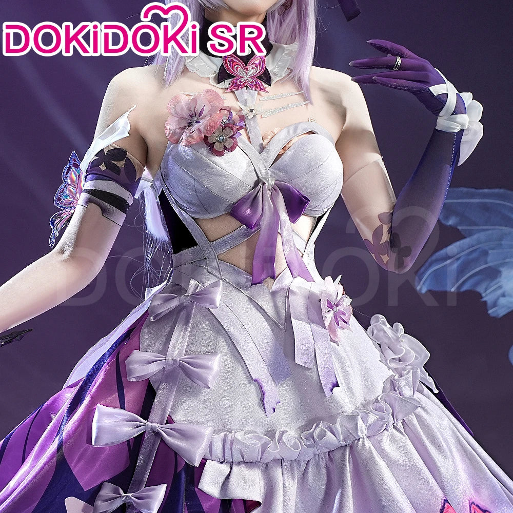 IN STOCK Castorice Cosplay Costume Game Honkai: Star Rail 【S-2XL】DokiDoki-SR HSR Castorice Purple Dress Halloween Costume