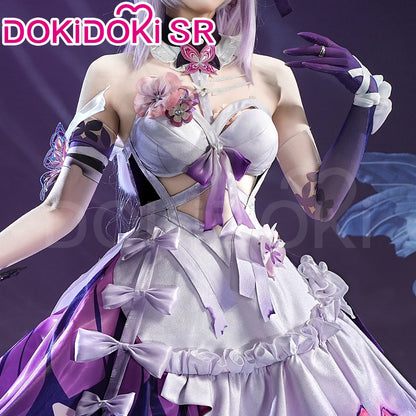 IN STOCK Castorice Cosplay Costume Game Honkai: Star Rail 【S-2XL】DokiDoki-SR HSR Castorice Purple Dress Halloween Costume