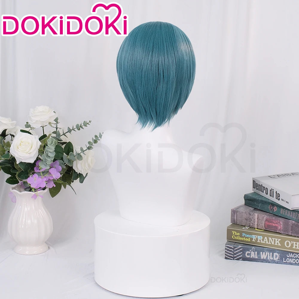 IN STOCK Ciel Phantomhive Wig Anime DokiDoki Ciel Cosplay Wig Men Halloween Short Hair Free Wig Cap