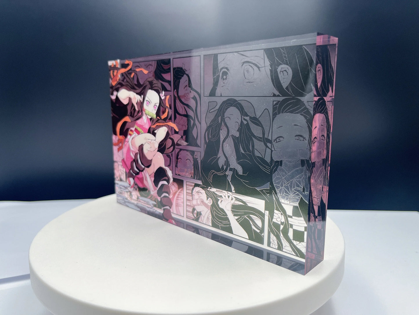 New Demon Slayer Creative High-value Bar Chi Tokitou Muichirou Acrylic Brick Computer Desktop Ornaments Anime Peripheral Gifts