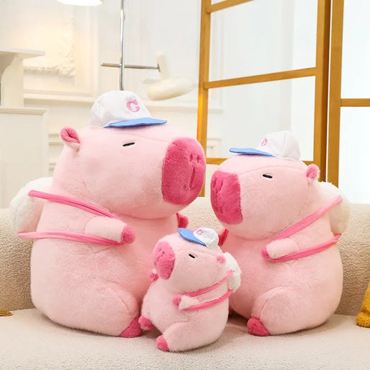 55cm Big Size Capybara Cartoon Anime Plush Stuffed Doll Room Plushies Pillow Kawaii Peluche Ornaments Children's Holiday Gifts