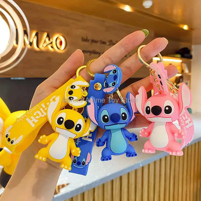 Anime Disney Keychain Mickey Mouse Minnie Toy Story Keyring Ornament Cartoon kawaii Key Chain Car Pendant Kids Toys Gifts