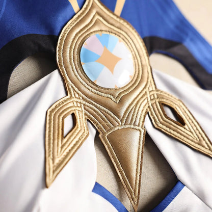 Genshin Impact Istaroth Cosplay Costume Wig Dress Uniform Tokoyo Ookami Kairos Four Shades Halloween Party for Women Girls Props