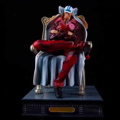 29CM One Piece Anime Figure Admirals Kizaru Akainu Aokiji Sitting position Figures Collectible Decoration Doll Model Boy Toy