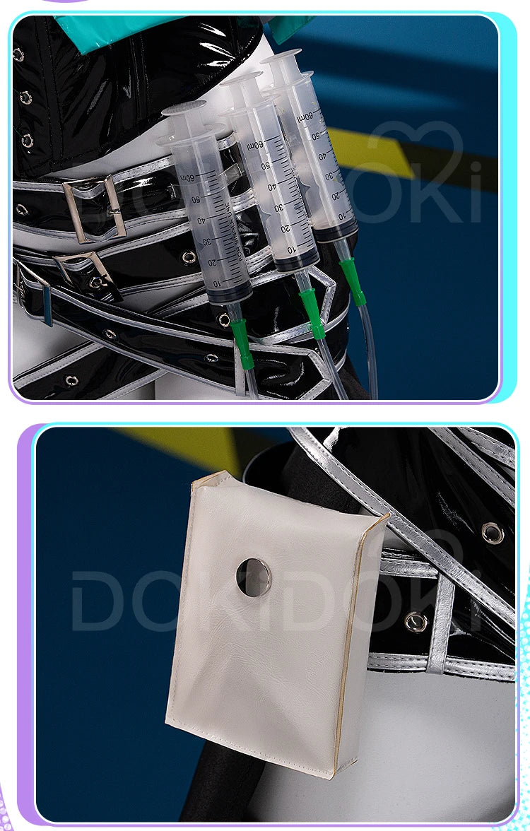 Mikuu Shiiee Cosplay Costume DokiDoki-R Mikku Women Sexy Black Dress Mikuu Shiiee Cosplay Halloween Costume