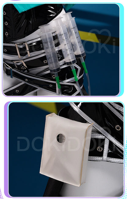 Mikuu Shiiee Cosplay Costume DokiDoki-R Mikku Women Sexy Black Dress Mikuu Shiiee Cosplay Halloween Costume