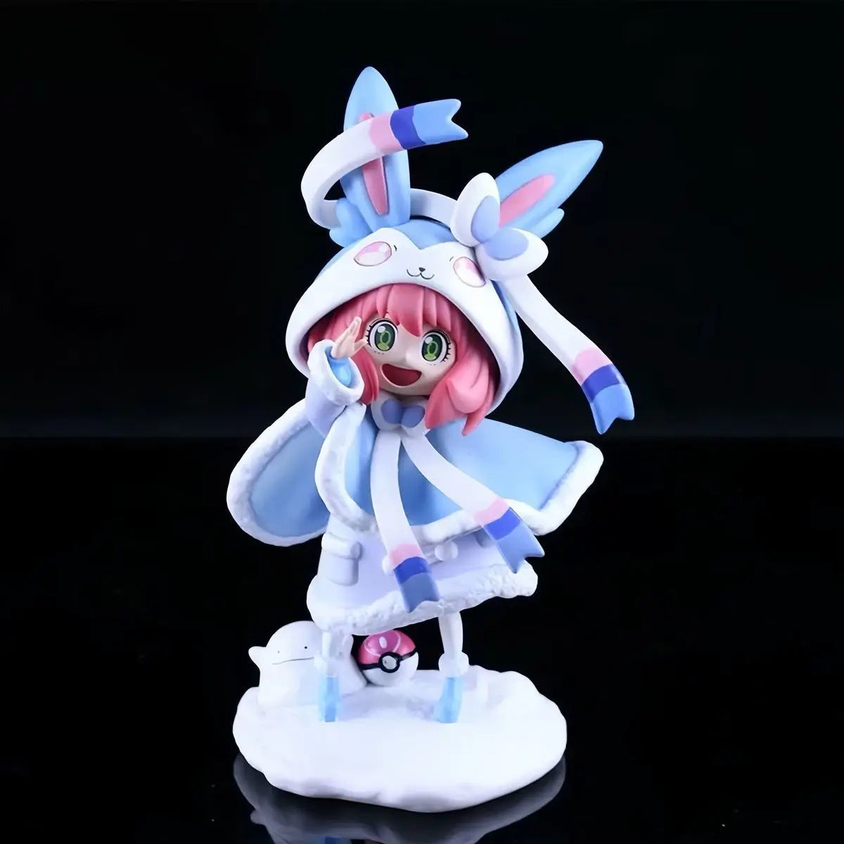 20cm Spy×Family Anime Figure Anya Forger Figure Cos Sylveon Eevee Figurine Gk Statue Model Doll Collection Room Decora Toys Gift