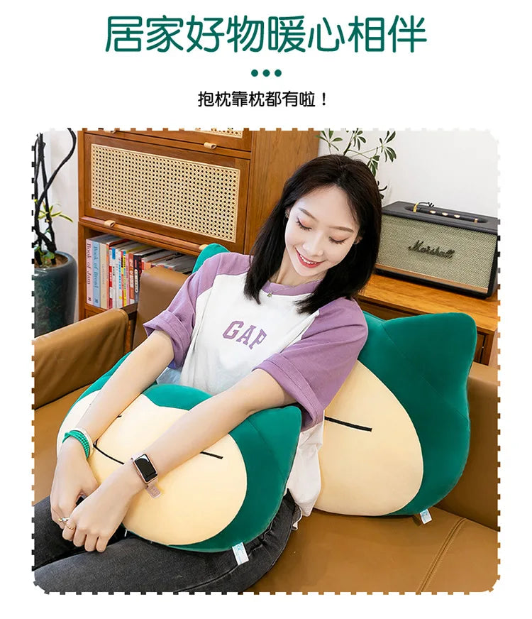 55/65/80CM Big Size Pokemon Snorlax‌ Plushies Kabigon Kawaii Cartoon Anime Plush Bolster Comfortable Soft Doll Children Gift