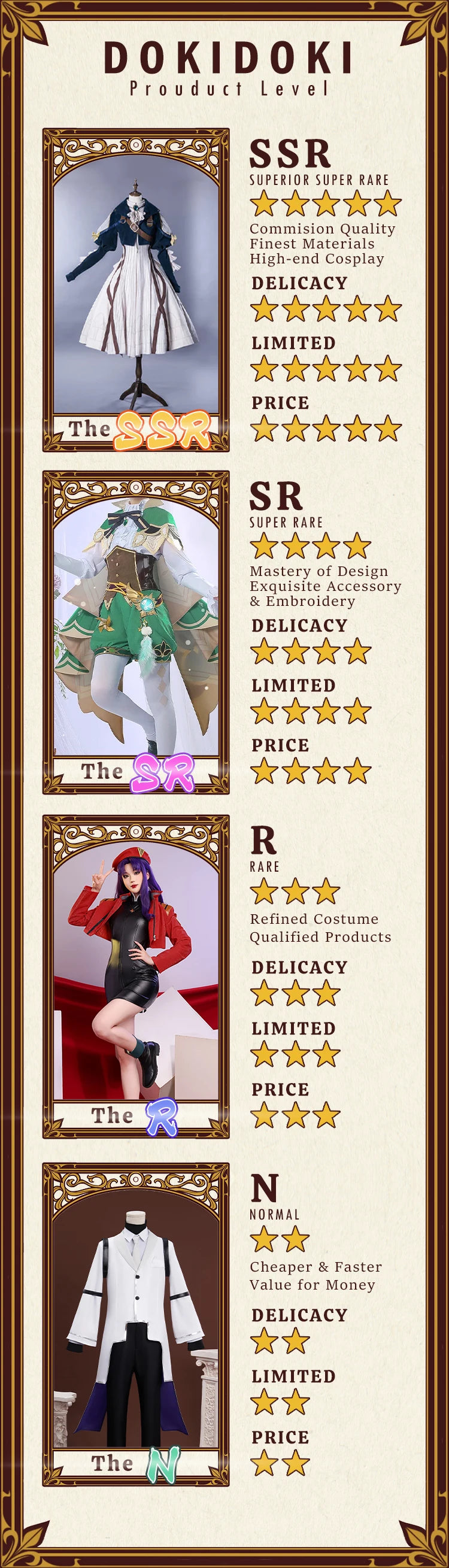 Dan Heng IL Permansor Terrae Cosplay Costume Game Honkai: Star Rail【S-2XL】DokiDoki-SR Danheng Tail Halloween Cosplay Plus Size