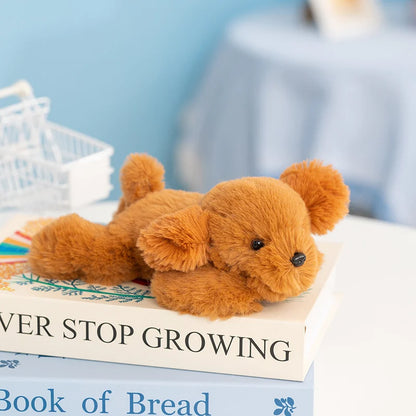 20cm Kawaii Furry Friend Stuffed Animal Dog Soft Toy Lying Puppy Panda Monkey Plushies Cute Wrist Support Plush Doll